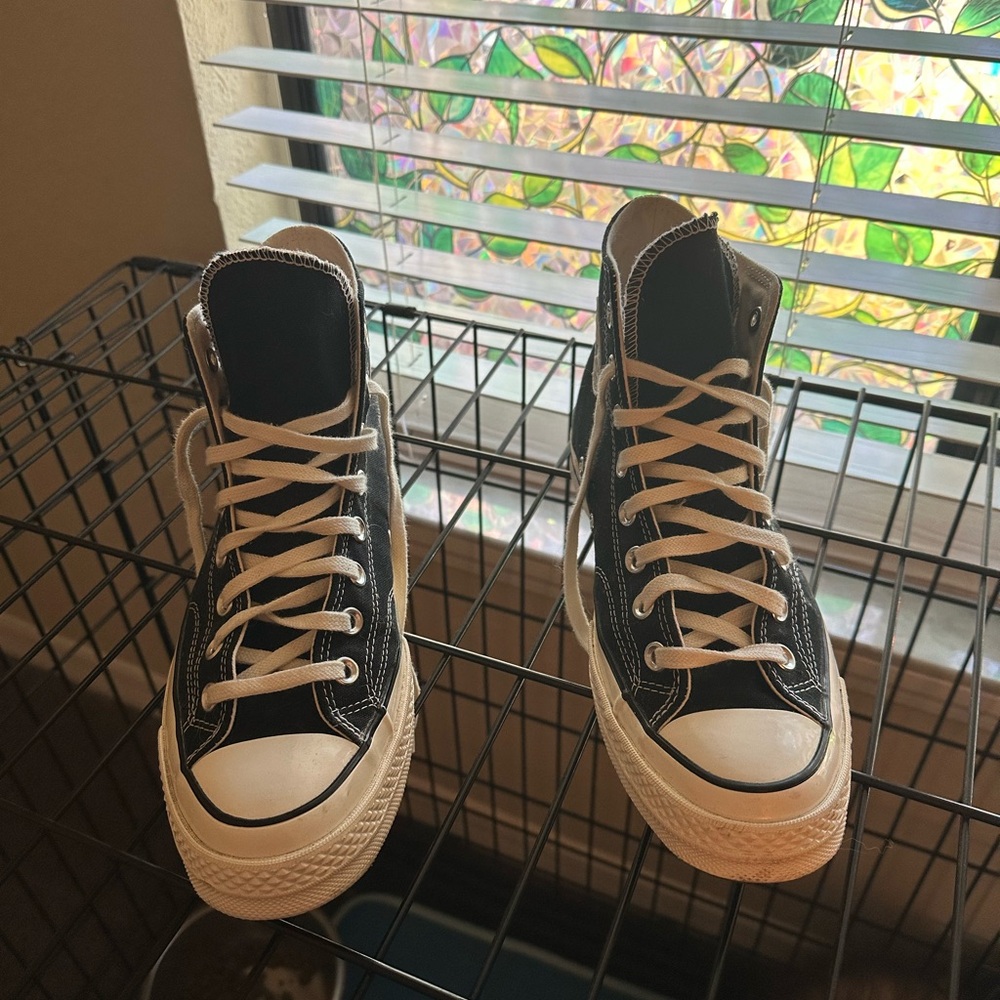 Converse Black and White High-Top Sneakers